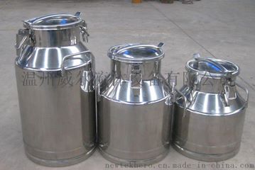 鲜奶吧304不锈钢保温加厚奶桶镜面抛光运输桶密封桶
